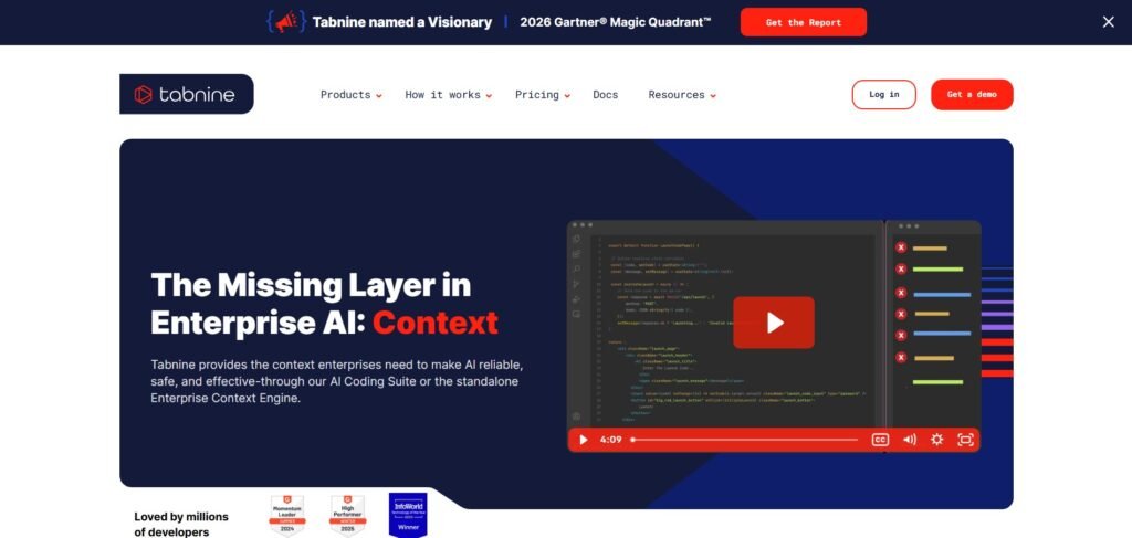 AI code completion software interface for developers