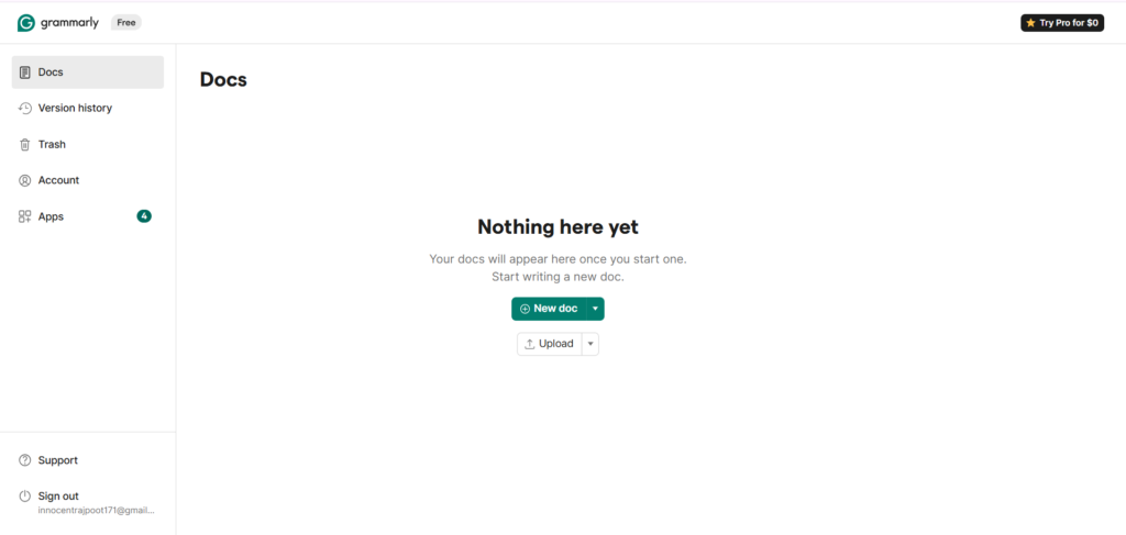 Grammarly official website interface highlighting AI writing assistant for grammar, spelling, and clarity improvement
